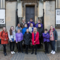 Students outside the History of Science Museum