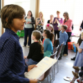 Child receiving certificate 