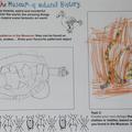 Children's workbook activity sheet featuring drawn animals