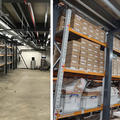 Before and after shots of moving collections in storage