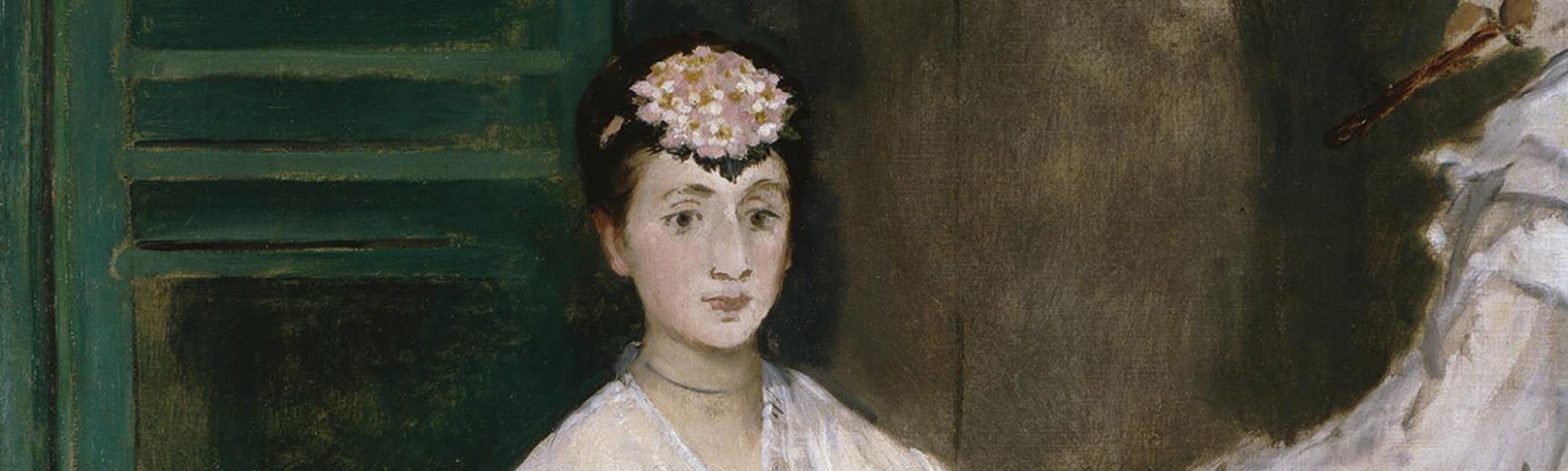 Detail from Manet's Portrait of Mademoiselle Claus