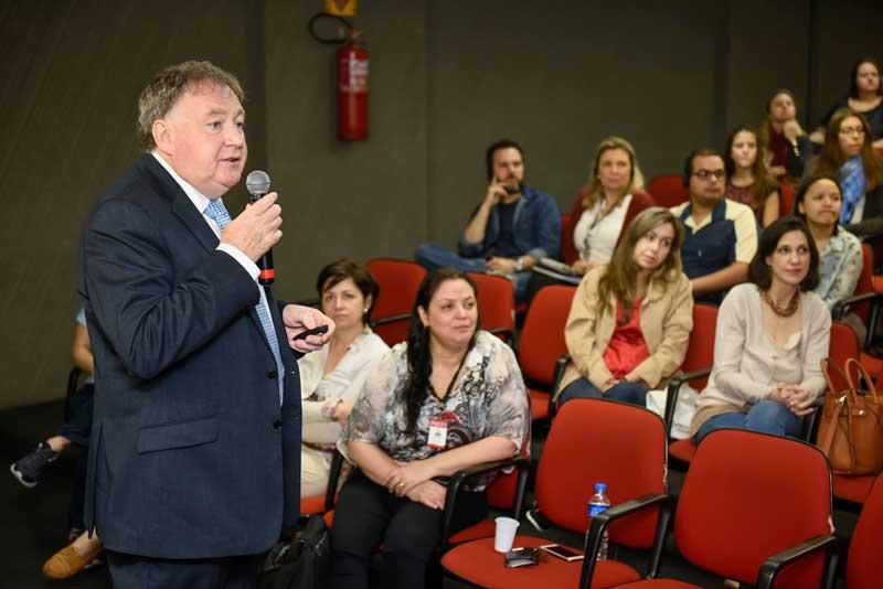 Man giving lecture