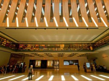 Interior view of Blackwell Hall in the Weston Library