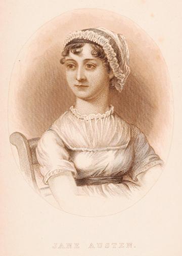 Portrait of Jane Austen from the frontispiece of A Memoir of Jane Austen