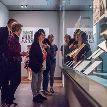 Author Ali Smith at opening of Bodleian Library exhibition Which Jane Austen