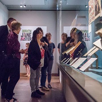 Author Ali Smith at opening of Bodleian Library exhibition Which Jane Austen?