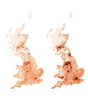 Map about migration in the British Isles