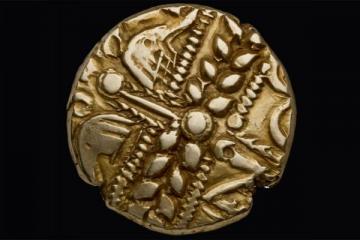 Coin from Iron Age coin collection, Heberden Coin Room, Ashmolean Museum Coin from Iron Age coin collection, Heberden Coin Room, Ashmolean Museum
