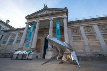 Lynn Chadwick sculpture on Ashmolean forecourt