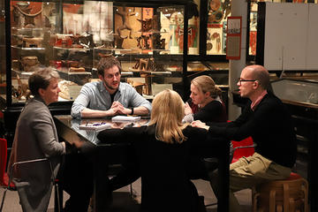 Oxford Cultural Leaders 2018, Cultivating Creativity at the Pitt Rivers Museum Participants engaging in conversation at Cultivating Creativity