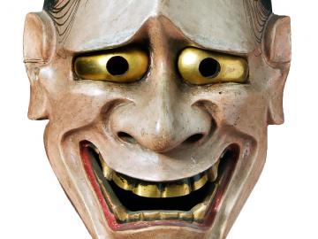 Japanese noh theatre mask