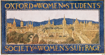 Banner of the Oxford Women Students’ Society for Women’s Suffrage
