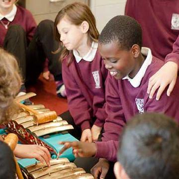 Music education session, Pitt Rivers Museum