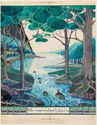 Tolkien exhibition Original illustration from 'The Hobbit'