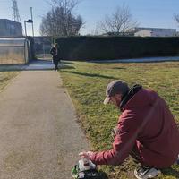 Measuring the site 1, Green Shed, Osney Mead