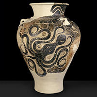 Knossos storage jar with octopus design, Ashmolean Museum